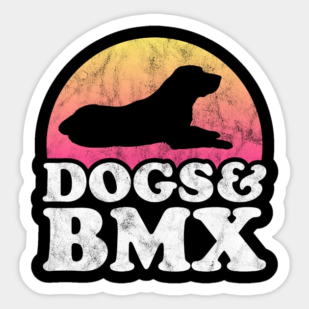 Dogs and BMX Dog and BMX Biking Gift Sticker by JKFDesigns